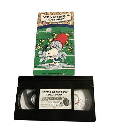 You’re In The Super Bowl Charlie Brown 1993 VHS Peanuts NFL 90s - Picture 12 of 12
