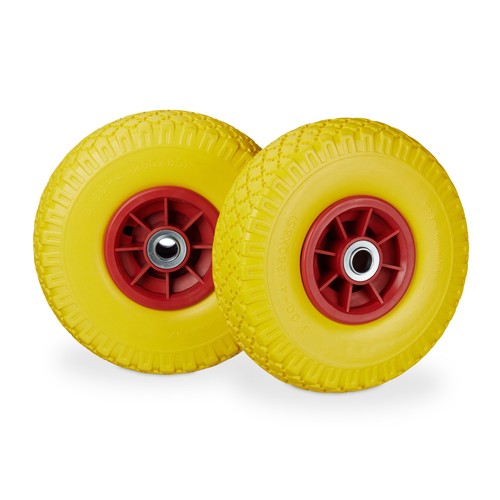 Sackkarrenrad Bollerwagenrad Schubkarrenreifen Vollgummireifen 26 cm 80 kg - Bild 6 von 51