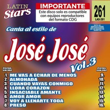 Jose Jose 3 Latin Stars Karaoke CD Used Excellent Condition