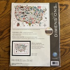 Dimensions Illustrated USA Cross Stitch Kit  Sealed  A1