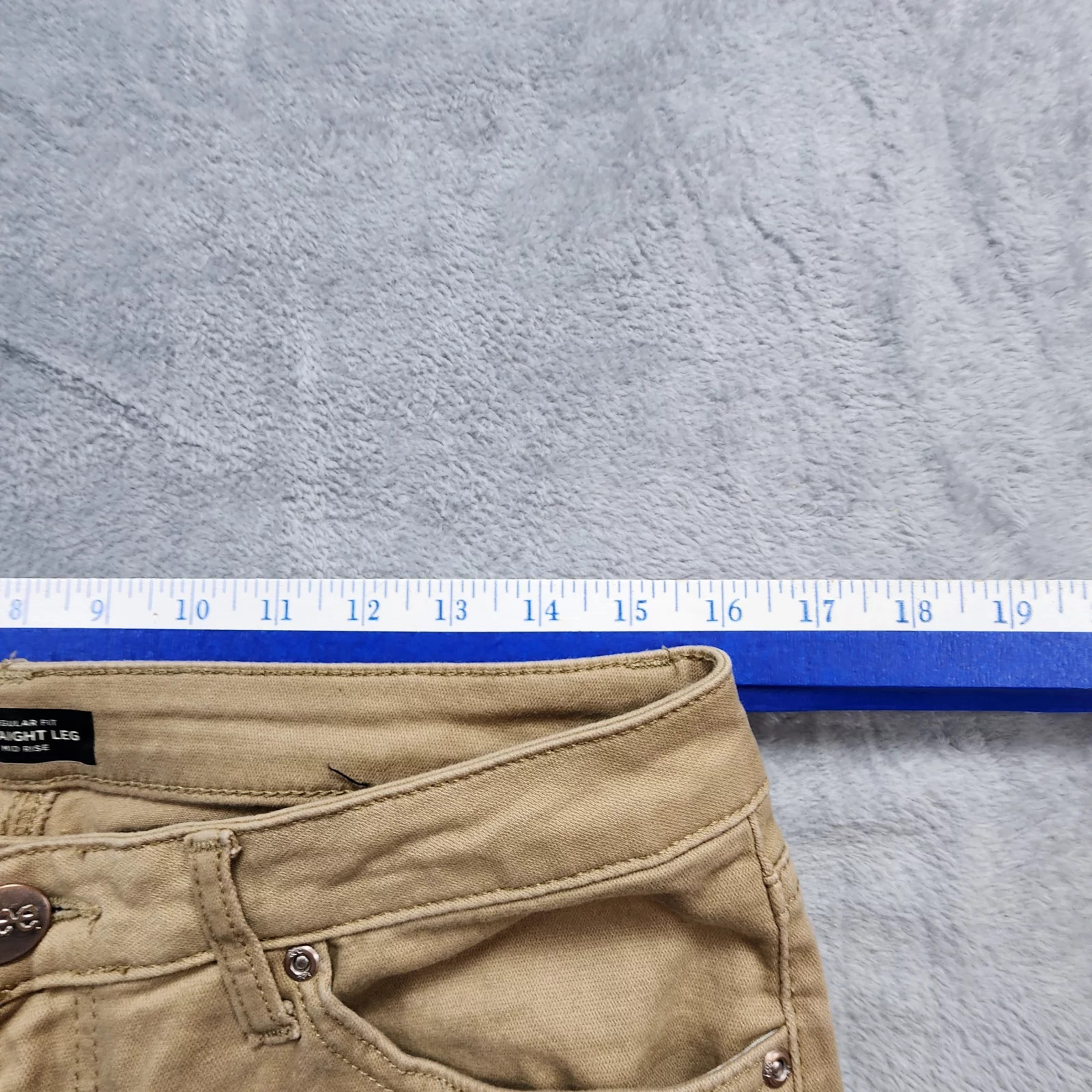 Lee Jeans Men's 32x29 Khaki Beige Regular Fit Straight Leg Mid Rise Twill Pants thumbnail 8