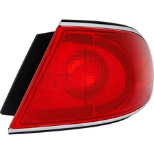 Tail Light Lens and Housing For 01-05 Buick LeSabre Passenger Side Outer Red