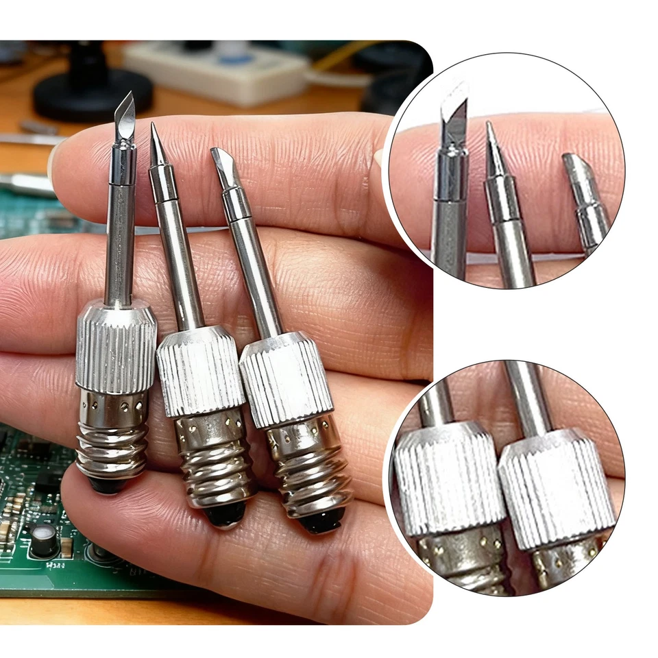 3x Replacement Soldering Iron Tips Soldering Head E10 for Parkside PLKA 4B3 To - Image 4 of 4