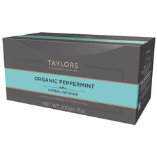 Organic Peppermint, Herbal Tea, Individually Wrapped Bags, 100 Count Pack of 1