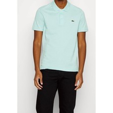 Lacoste Mens Classic Fit Pique Polo Shirt Mint Green FR 6 US XL Short Sleeve