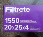2 3M Filtrete 1550 Air Filters, 20x25x4, Allergen, Bacteria & Viruses — photo 2