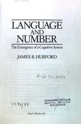 Language and Number: The Emergence of a Cognitive System; To the three graces of