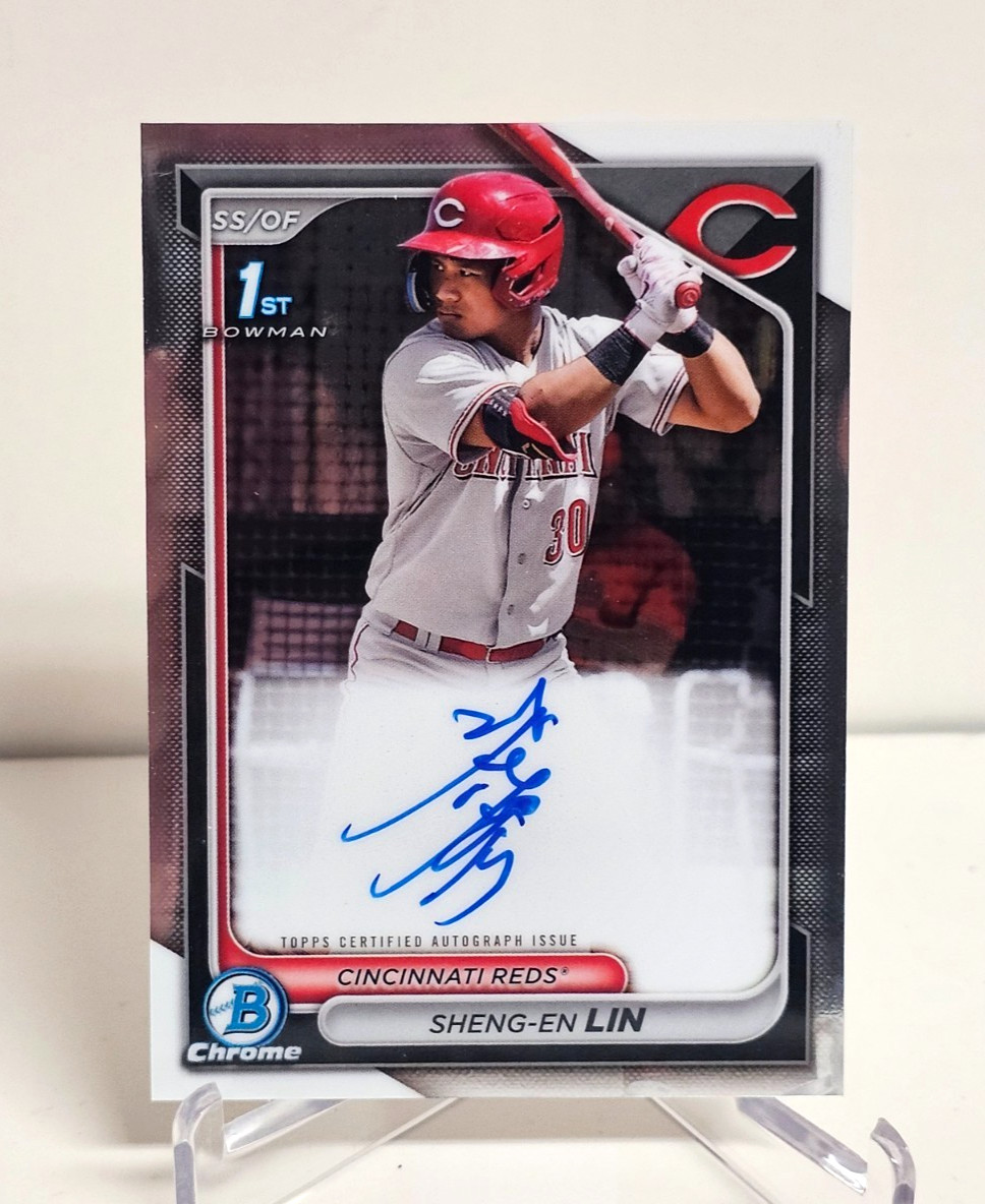 2024 Bowman Chrome SHENG-EN LIN Prospect Autographs • #CPA-LSH REDS