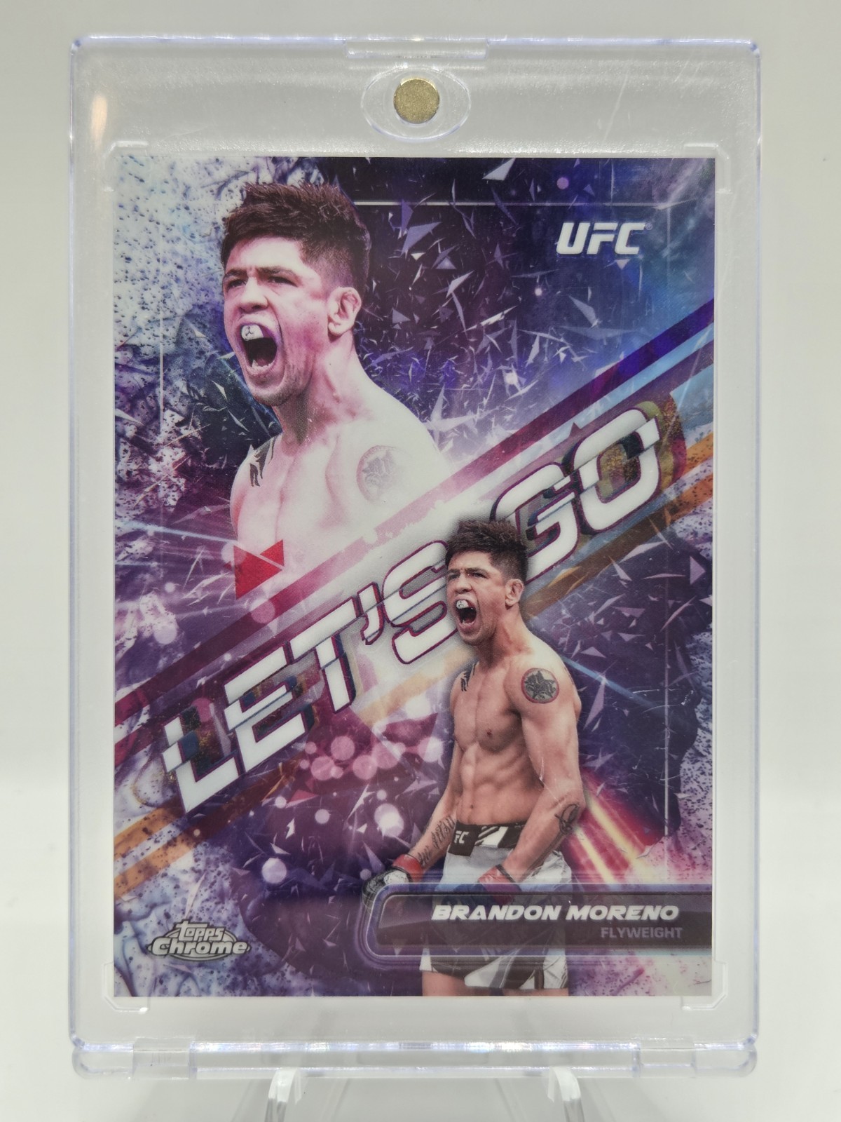 Brandon Moreno 2024 Topps Chrome UFC #LGO-7 Let's Go Case hit