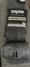 New Hollow Alpaca Performance Compression Socks Grey Size Medium
