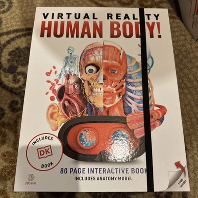 ABACUS BRANDS Virtual Reality Human Body 80 Page Anatomy Book with Model (94390)
