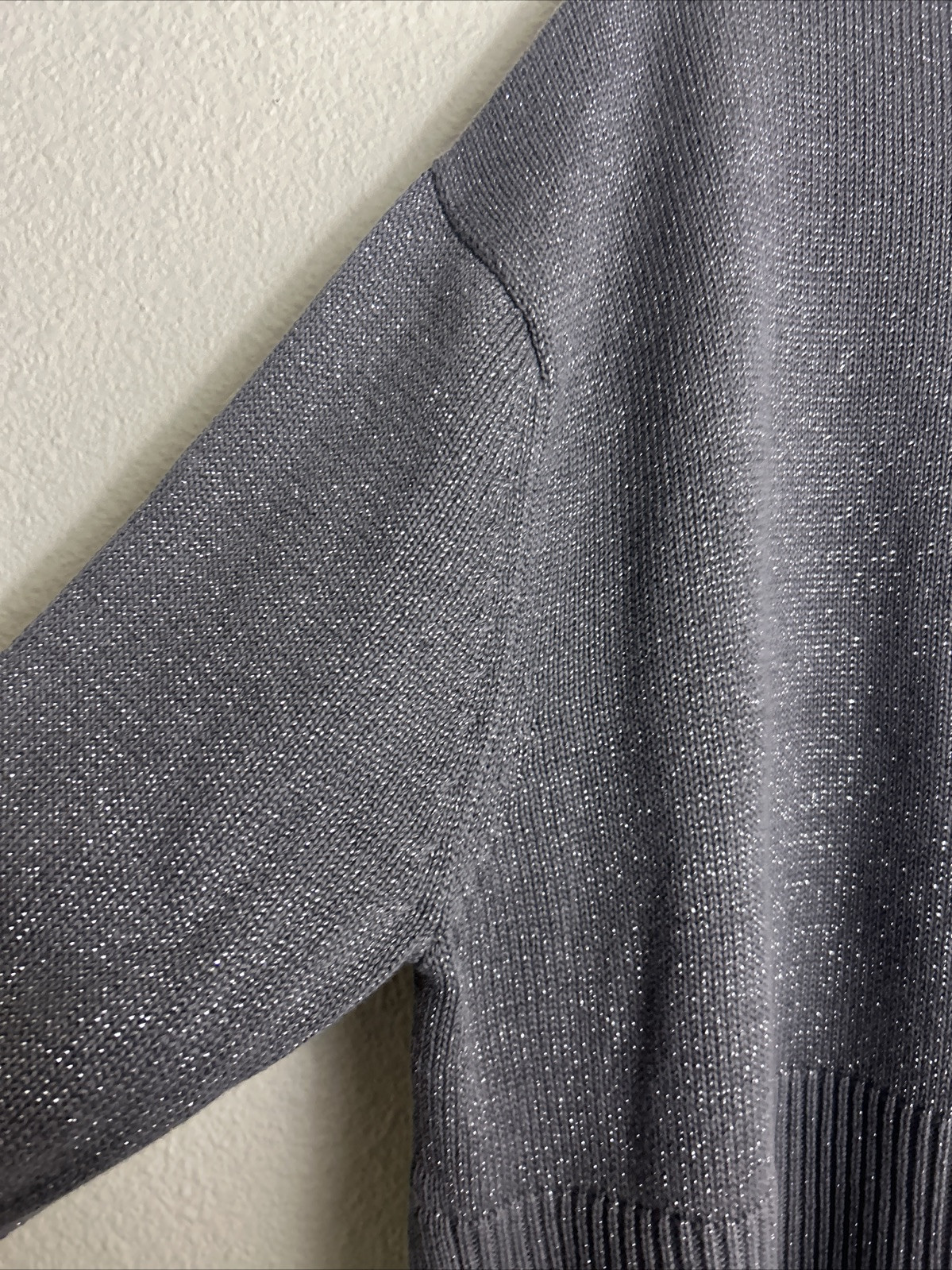 Gap 24/7 Split Hem Turtle Neck Pull Sweater Silve… - image 4