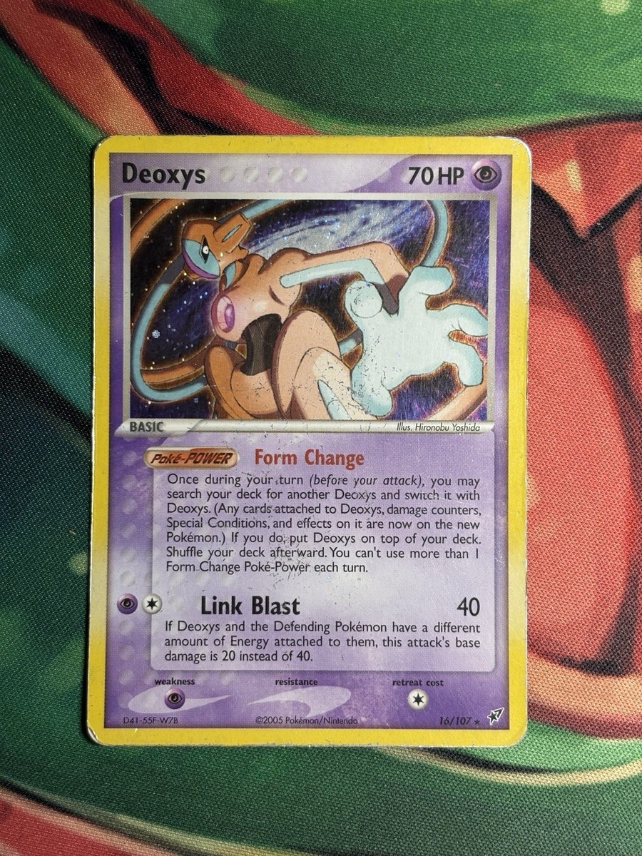 Deoxys 16/107 Ex Deck 2005 Promo Pokémon TCG Card Holo Rare MP | eBay