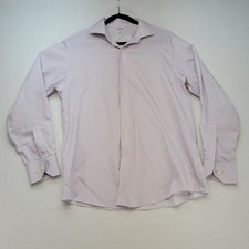 Brooks Brothers Dress Shirt Mens 16-4/5 Pink Striped Regent Fit Non-Iron