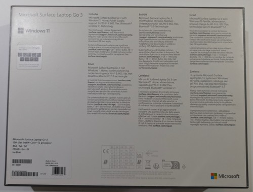 Microsoft Surface Laptop Go 3 12.4" Model 2013 - Empty Box Only - Afbeelding 4 van 5