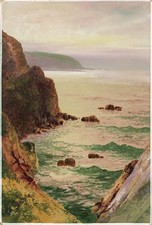 Edgar James Maybery (1887-1966) Watercolour Painting Newquay Harbour Cornwall