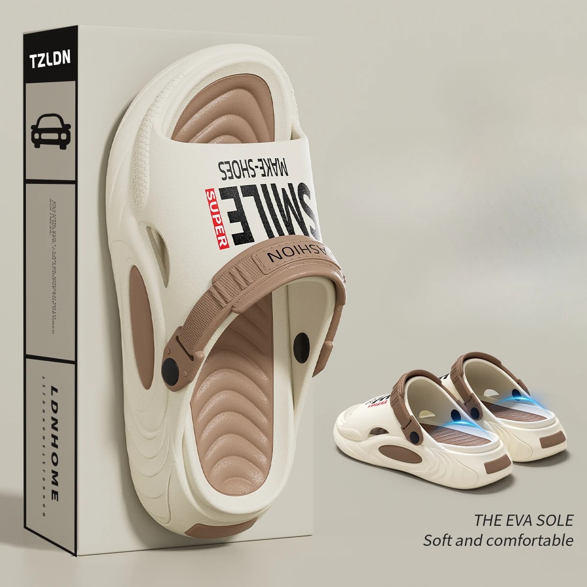 SAOLA Sandali primaverili estivi di supporto per uomo e donna con suola spessa ammortizzata in EVA