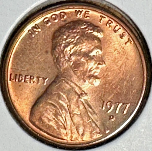 1977-D Lincoln Memorial Cent — photo from the most recent tracked eBay sale