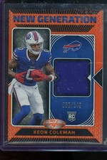 2024 Panini Certified - New Generation Jerseys Keon Coleman #NGS-KCN Mirror...
