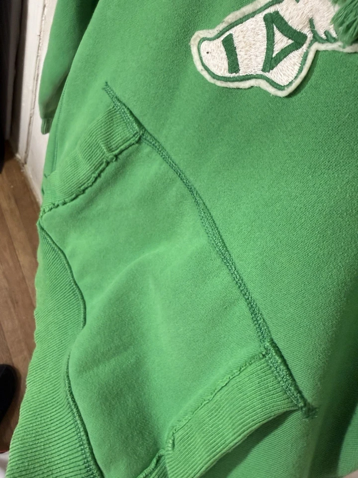 Sudadera con Capucha Abercrombie & Fitch Verde Para Hombre Mediana M Ajuste Muscular Logo Pullover De Colección Foto 4 de 4