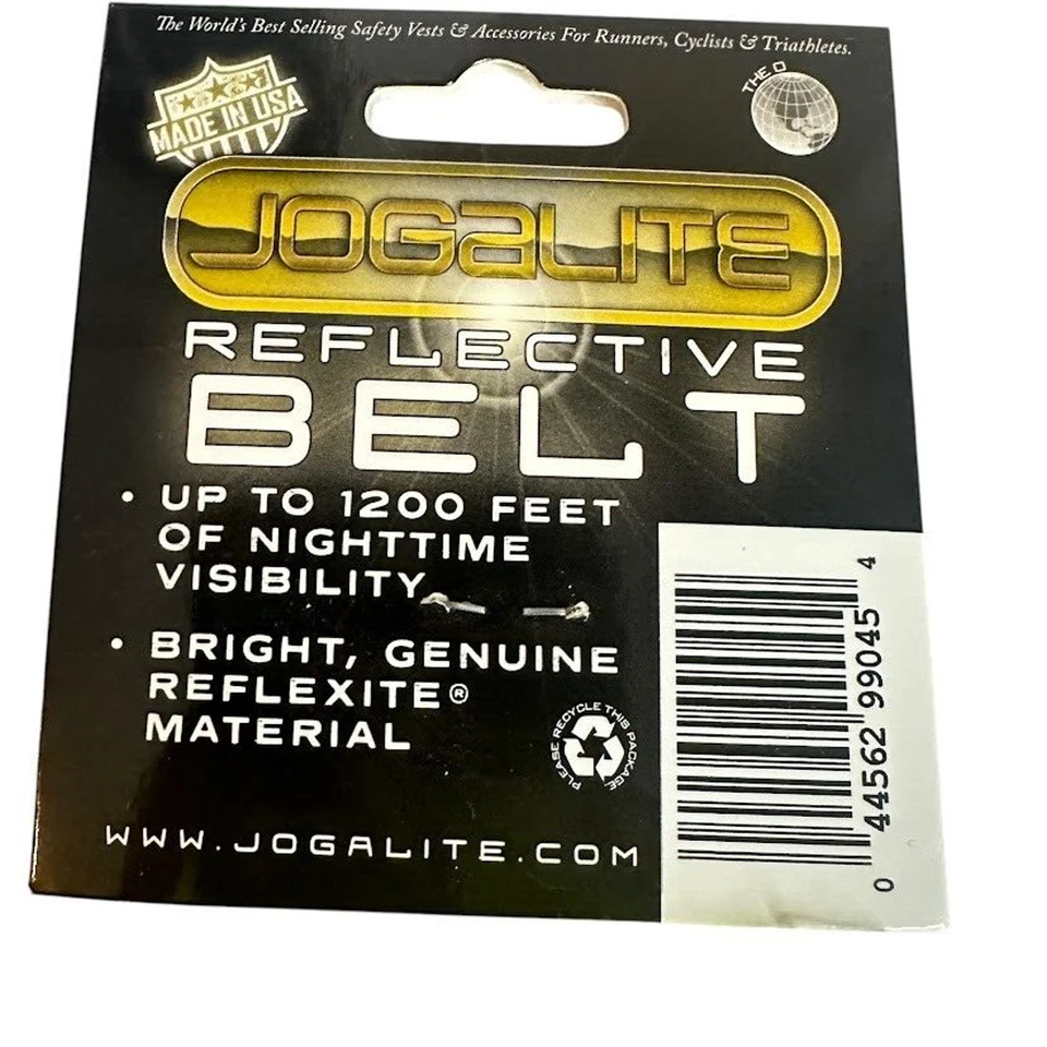 Jogalite Reflective Belt 2" Wide 1200' Nighttime Visibility Bright Yellow USA - Image 4 of 4