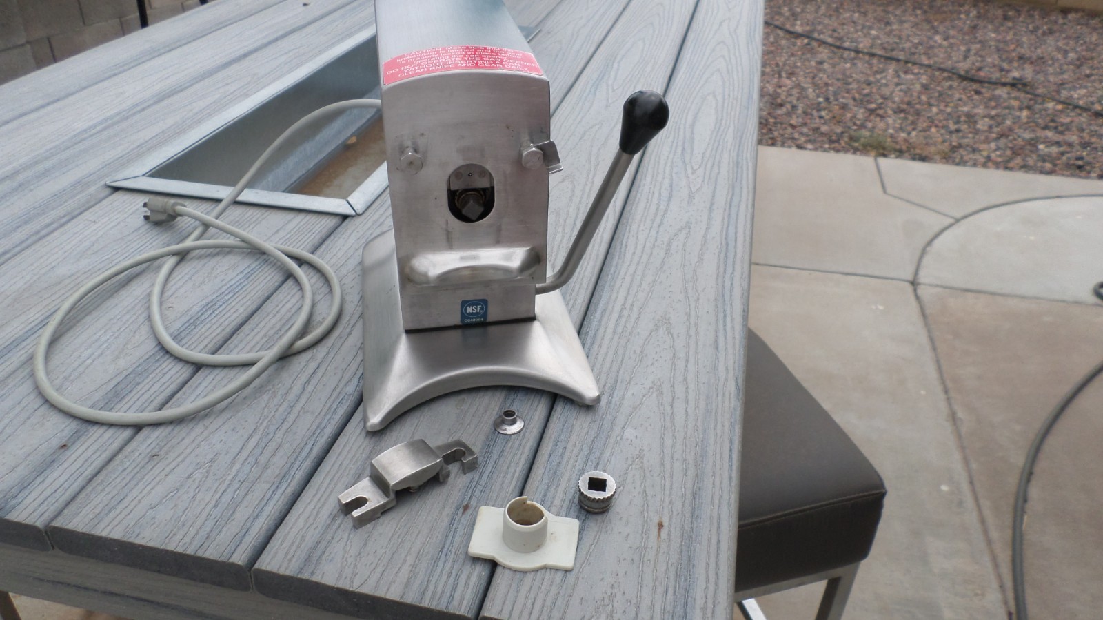 EDLUND 270 Electric Tabletop 2-Speed Can Opener Stainless Steel Heavy Duty 115V