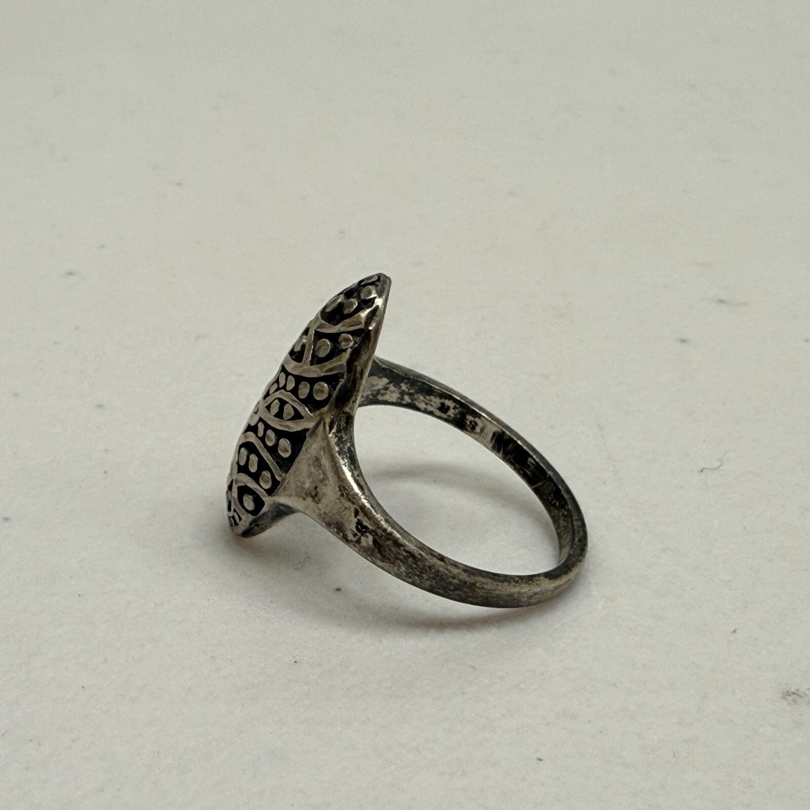 Vintage Ring Solid 925 Sterling Silver Ornate Des… - image 9