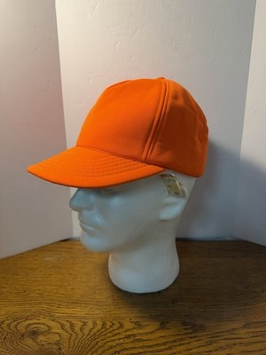 Vtg Youngan Hunting Hat Blaze Orange Foam Insulated Snapback Cap Original Tag