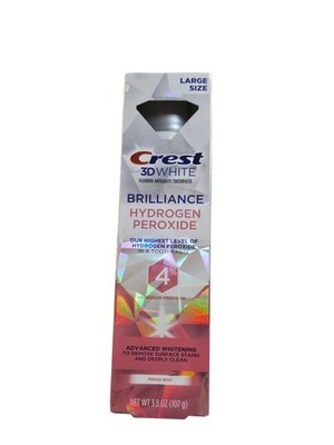 Crest 3D Brilliance Hydrogen Peroxide 4% Advanced Whitening Toothpaste 3.8oz