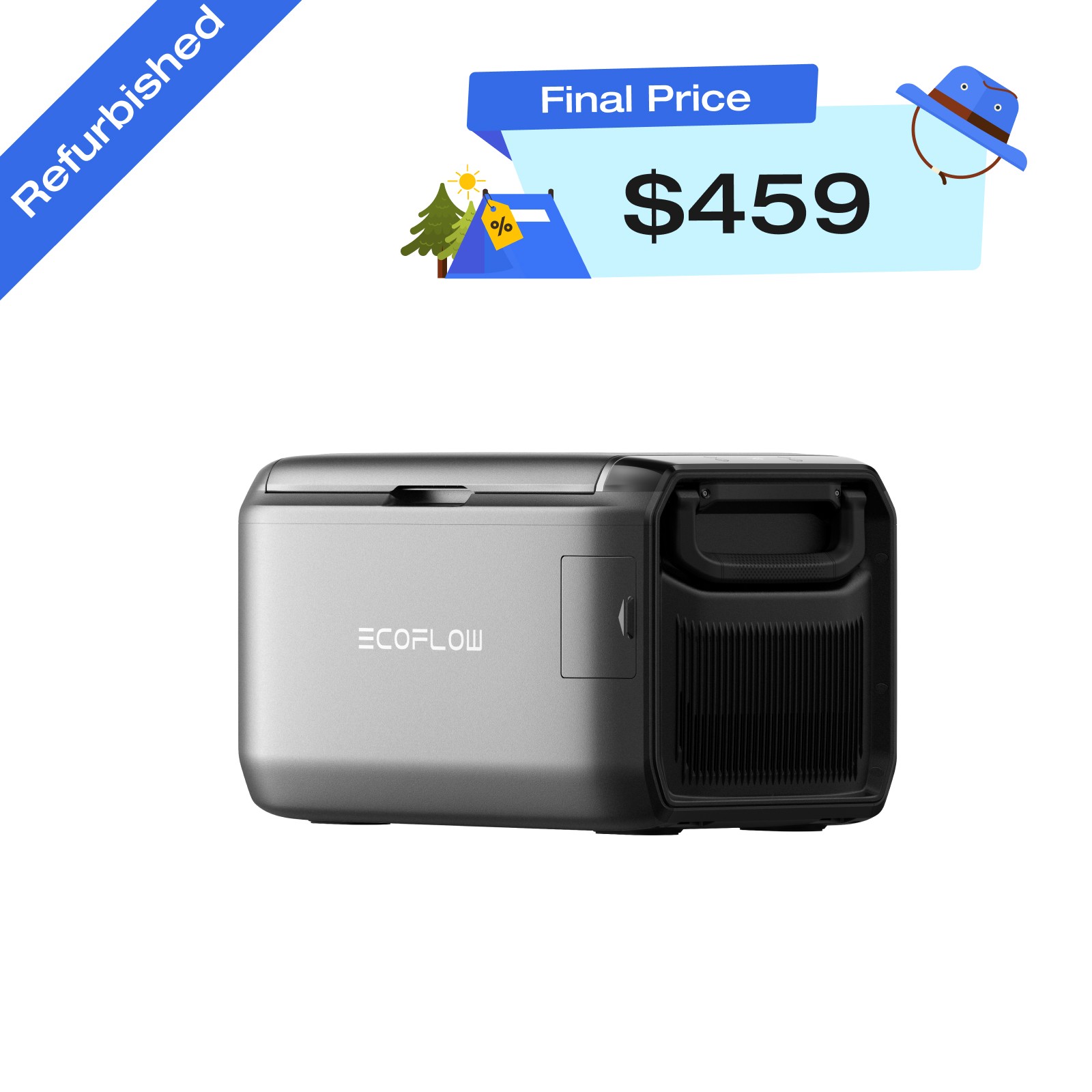 EcoFlow GLACIER Classic 35L Portable Fridge Freezer 43H Cooling Car Refrigerator