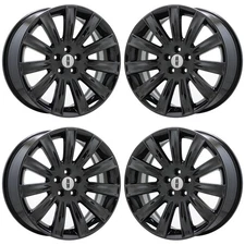 20" Lincoln MKS MKX Black Chrome wheels rims Factory OEM set 3764 EXCHANGE