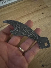 Indian Motorcycles Bottle Opener Solid Aluminum Metal Patina Home Office Decor