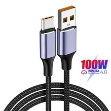 Quick Charge 4.0 USB A to USB Type C Cord 6A Data Line for Huawei Xiaomi