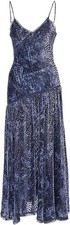 Ulla Johnson Women's Elodie Sleeveless Velvet Midi Dress, Marine