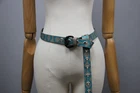 Vivienne Westwood Vintage 90s Made in England Womens Blue/Gray Leather Belt OnSz