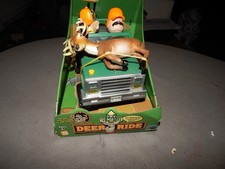 Gemmy Deer Ride Motion Activated Buck Hunters Jeep In Box Battery Operated Estat