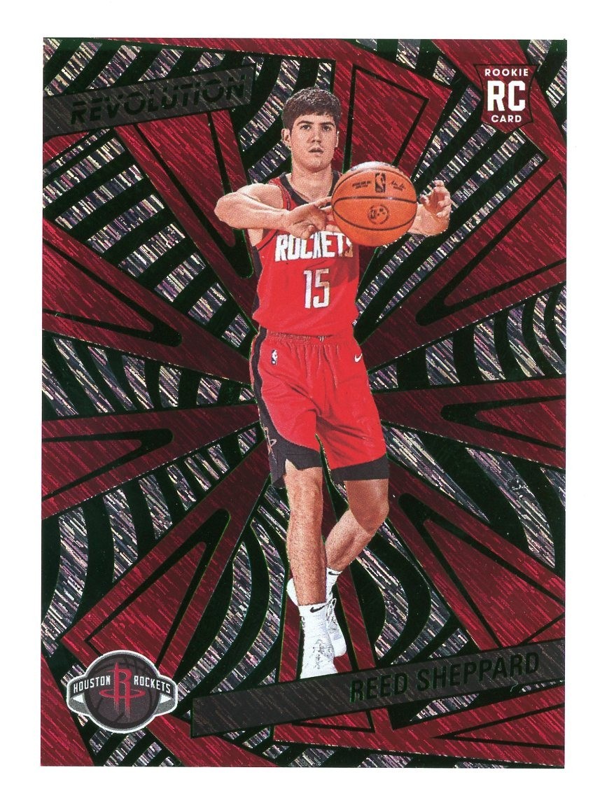 2024-25 Panini Revolution #145 RC Reed Sheppard Green Storm /149 Rookie