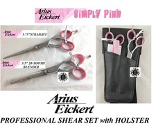ARIUS EICKERT Professional SHEAR SET 5.75" STRAIGHT THINNER Blender SCISSOR CASE
