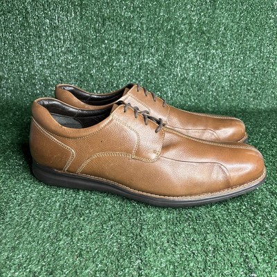 Johnston & Murphy Brown Leather Split-Toe Oxfords Sheep Skin Men Size 13 M