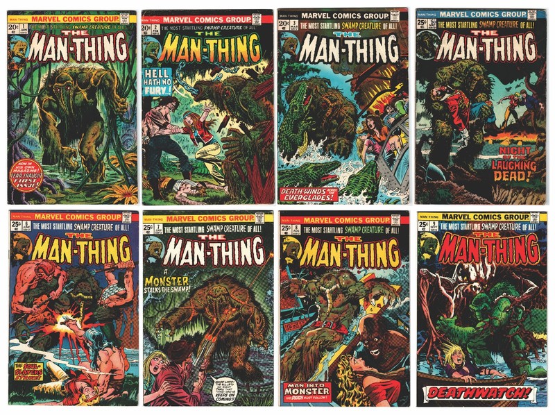 Man-Thing Lot of 8: Key Deals: Marvel Bronze Age: 1974