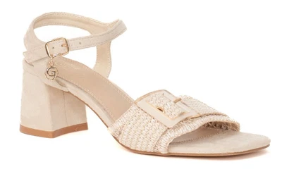 Gold & Gold GK225 Sandales Femme Beige Avec Bride Boucle En Écocuir - Photo 1/2