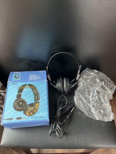 Vintage Coby Digital Model CV - 1000 Stereo Headphones with Volume Controls