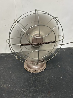 Vintage Mid-Century Westinghouse Desk Oscillating Table Fan No. 12 LA 3 Working