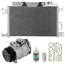 AC Compressor w/ A/C Condenser & Repair Kit For Mercedes CLK350 & CLK55 AMG