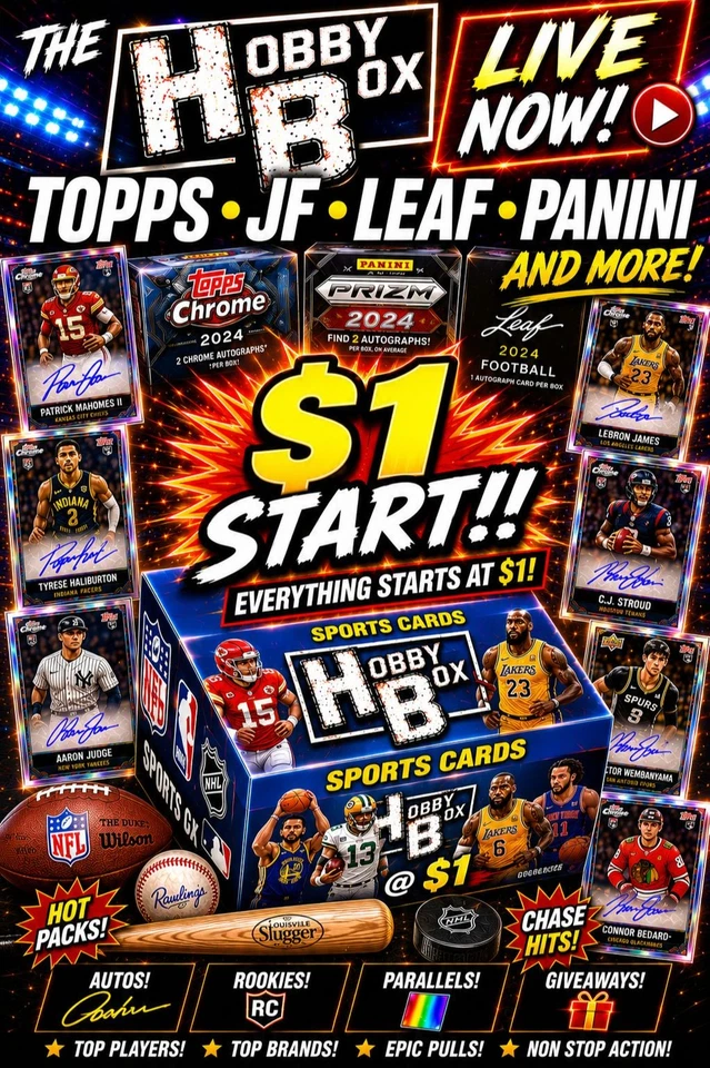 🚨TOPPS PANINI JF CRYPTO & MORE! $1 STARTS!🔥