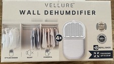 Vellure® 4x Dehumidifiers for Home Wall-Mounted dehumidifier Includes 8 Refills