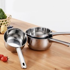Stainless Steel Ladle Long Handle Pouring Spoon Soup Water Scoop Kitchen Tool