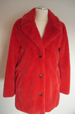 Oakwood, Mantel/Jacke Damen, Teddyplüsch rot, Gr. L, neuwertig
