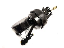 1955 - 1957 Chevy Black Out 9" Dual Power Booster Master Cylinder Disc Drum Kit