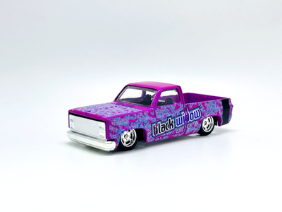 2026 Hotwheels # '83 Chevy Silverado , With Real Rider Un-Spun